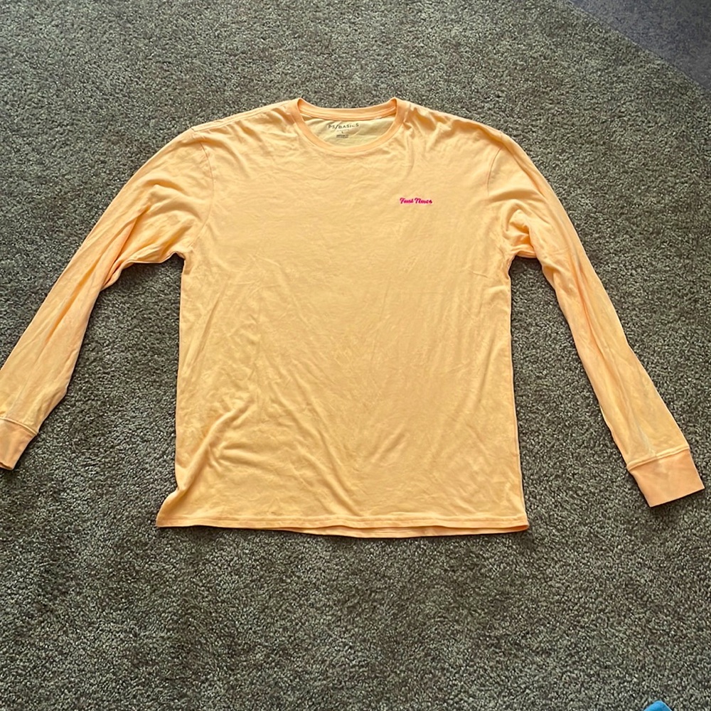 PS Basics by Pacsun Ridgemont Orange Long Sleeve T-Shirt